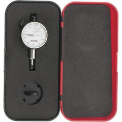 SPI - 1/4" Range, 0-50-0 Dial Reading, 0.001" Graduation Dial Drop Indicator - 1-1/2" Dial, 0.1" Range per Revolution, Revolution Counter, Includes NPL Traceability Certification - Industrial Tool & Supply