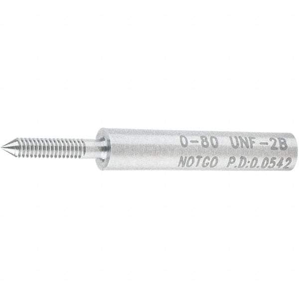 SPI - #0-80, Class 2B, Single End Plug Thread No Go Gage - Steel, Size 000 Handle Not Included - Industrial Tool & Supply
