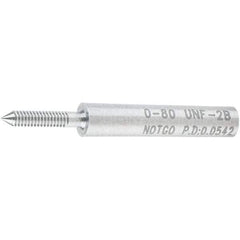 SPI - #0-80, Class 2B, Single End Plug Thread No Go Gage - Steel, Size 000 Handle Not Included - Industrial Tool & Supply