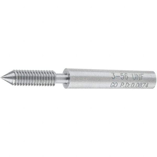 SPI - #3-56, Class 2B, 3B, Single End Plug Thread Go Gage - Steel, Size 000 Handle Not Included - Industrial Tool & Supply