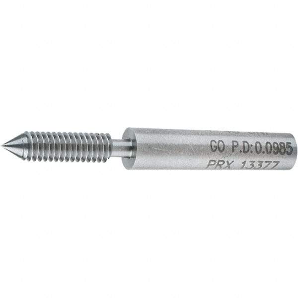 SPI - #4-48, Class 2B, 3B, Single End Plug Thread Go Gage - Steel, Size 00 Handle Not Included - Industrial Tool & Supply
