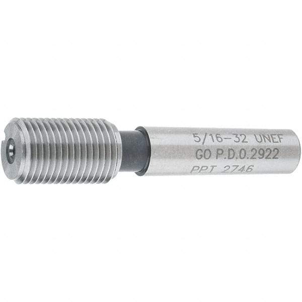 SPI - 5/16-32, Class 2B, 3B, Single End Plug Thread Go Gage - Steel, Size 1 Handle Not Included - Industrial Tool & Supply