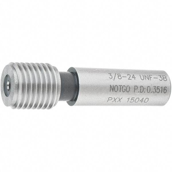 SPI - 3/8-24, Class 3B, Single End Plug Thread No Go Gage - Steel, Size 2 Handle Not Included - Industrial Tool & Supply