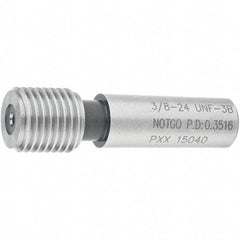 SPI - 3/8-24, Class 3B, Single End Plug Thread No Go Gage - Steel, Size 2 Handle Not Included - Industrial Tool & Supply