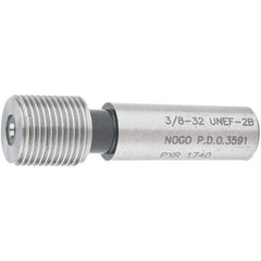 SPI - 3/8-32, Class 2B, Single End Plug Thread No Go Gage - Steel, Size 2 Handle Not Included - Industrial Tool & Supply