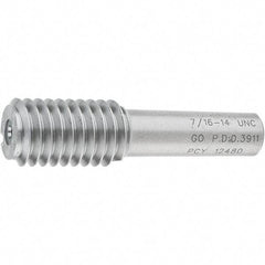 SPI - 7/16-14, Class 2B, 3B, Single End Plug Thread Go Gage - Steel, Size 2 Handle Not Included - Industrial Tool & Supply
