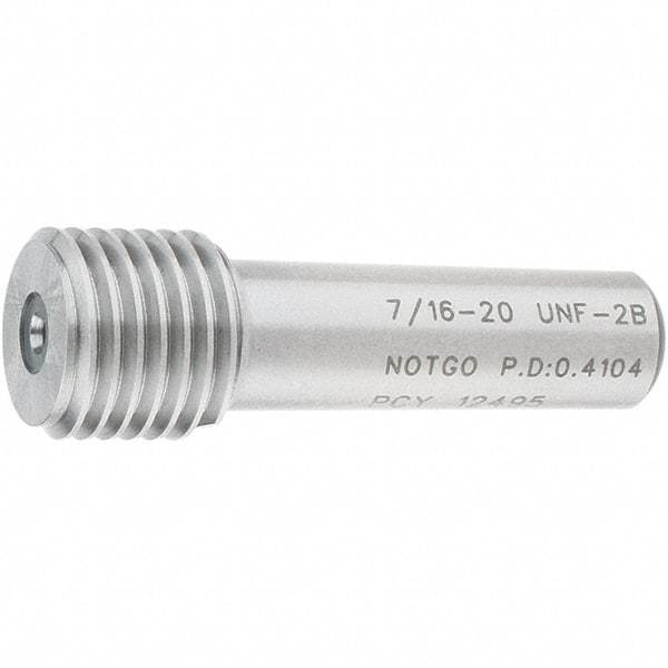 SPI - 7/16-20, Class 2B, Single End Plug Thread No Go Gage - Steel, Size 2 Handle Not Included - Industrial Tool & Supply