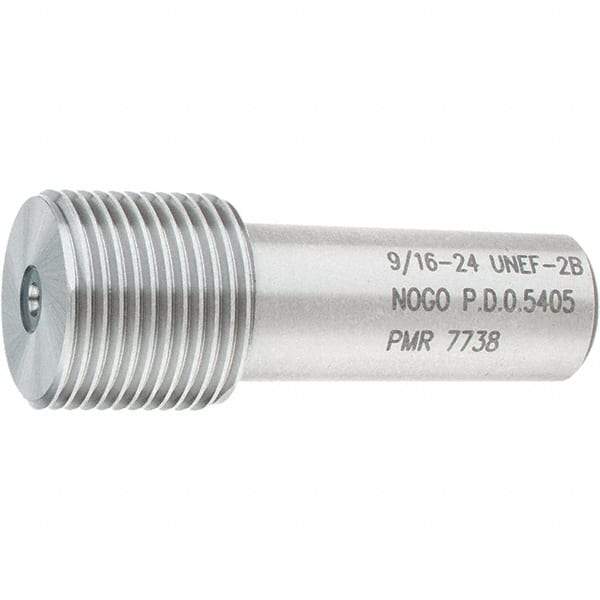 SPI - 9/16-24, Class 2B, Single End Plug Thread No Go Gage - Steel, Size 3 Handle Not Included - Industrial Tool & Supply