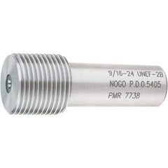 SPI - 9/16-24, Class 2B, Single End Plug Thread No Go Gage - Steel, Size 3 Handle Not Included - Industrial Tool & Supply