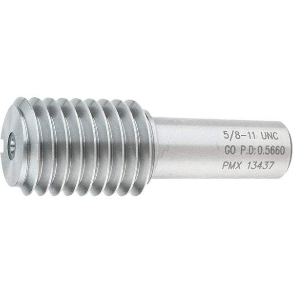 SPI - 5/8-11, Class 2B, 3B, Single End Plug Thread Go Gage - Steel, Size 3 Handle Not Included - Industrial Tool & Supply
