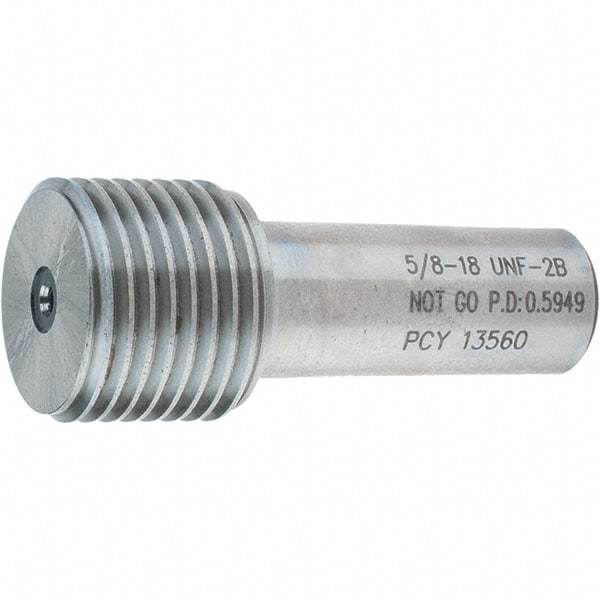 SPI - 5/8-18, Class 2B, Single End Plug Thread No Go Gage - Steel, Size 3 Handle Not Included - Industrial Tool & Supply