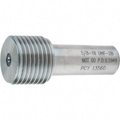 SPI - 5/8-18, Class 2B, Single End Plug Thread No Go Gage - Steel, Size 3 Handle Not Included - Industrial Tool & Supply