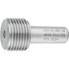 SPI - 3/4-16, Class 2B, Single End Plug Thread No Go Gage - Steel, Size 3 Handle Not Included - Industrial Tool & Supply