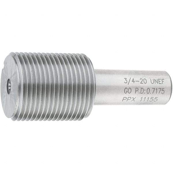 SPI - 3/4-20, Class 2B, 3B, Single End Plug Thread Go Gage - Steel, Size 3 Handle Not Included - Industrial Tool & Supply