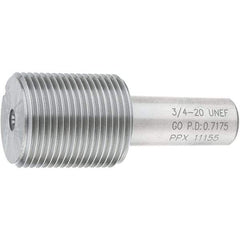 SPI - 3/4-20, Class 2B, 3B, Single End Plug Thread Go Gage - Steel, Size 3 Handle Not Included - Industrial Tool & Supply