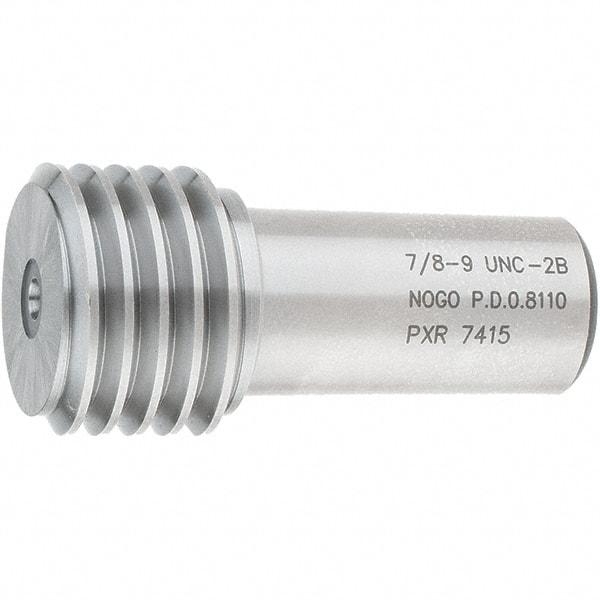 SPI - 7/8-9, Class 2B, Single End Plug Thread No Go Gage - Steel, Size 4 Handle Not Included - Industrial Tool & Supply