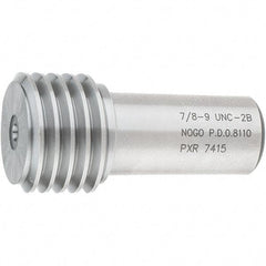 SPI - 7/8-9, Class 2B, Single End Plug Thread No Go Gage - Steel, Size 4 Handle Not Included - Industrial Tool & Supply