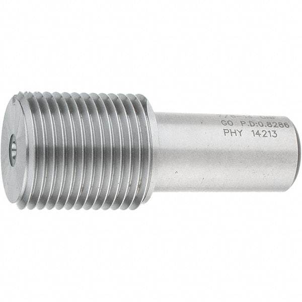 SPI - 7/8-14, Class 2B, 3B, Single End Plug Thread Go Gage - Steel, Size 4 Handle Not Included - Industrial Tool & Supply