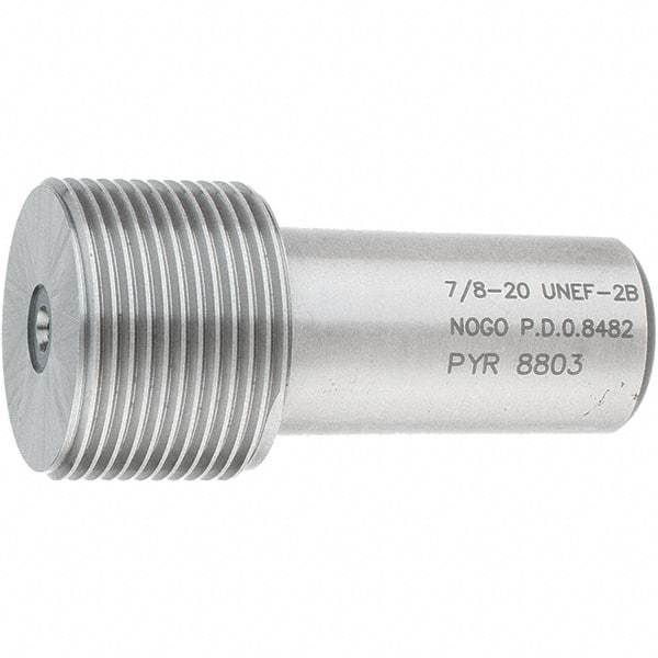 SPI - 7/8-20, Class 2B, Single End Plug Thread No Go Gage - Steel, Size 4 Handle Not Included - Industrial Tool & Supply