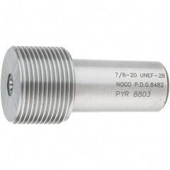 SPI - 7/8-20, Class 2B, Single End Plug Thread No Go Gage - Steel, Size 4 Handle Not Included - Industrial Tool & Supply