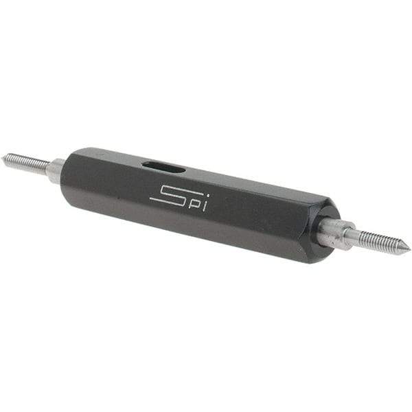 SPI - #1-72, Class 2B, Double End Plug Thread Go/No Go Gage - Steel, Size 000 Handle Included - Industrial Tool & Supply