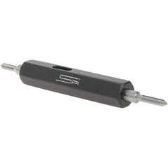 SPI - #1-72, Class 3B, Double End Plug Thread Go/No Go Gage - Steel, Size 000 Handle Included - Industrial Tool & Supply