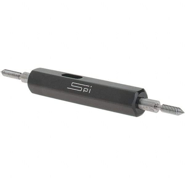 SPI - #2-56, Class 3B, Double End Plug Thread Go/No Go Gage - Steel, Size 000 Handle Included - Industrial Tool & Supply