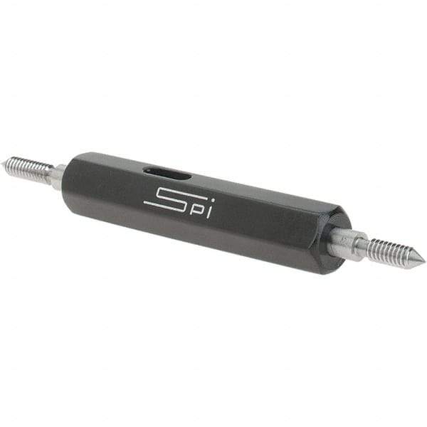 SPI - #3-48, Class 2B, Double End Plug Thread Go/No Go Gage - Steel, Size 000 Handle Included - Industrial Tool & Supply