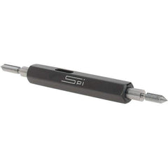 SPI - #4-48, Class 2B, Double End Plug Thread Go/No Go Gage - Steel, Size 00 Handle Included - Industrial Tool & Supply
