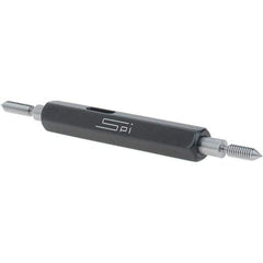 SPI - #4-48, Class 3B, Double End Plug Thread Go/No Go Gage - Steel, Size 00 Handle Included - Industrial Tool & Supply