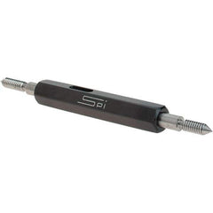 SPI - #5-40, Class 3B, Double End Plug Thread Go/No Go Gage - Steel, Size 00 Handle Included - Industrial Tool & Supply