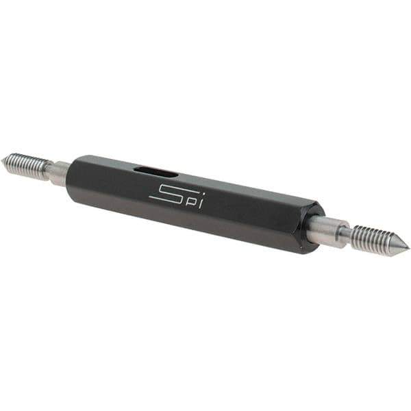SPI - #6-40, Class 2B, Double End Plug Thread Go/No Go Gage - Steel, Size 00 Handle Included - Industrial Tool & Supply