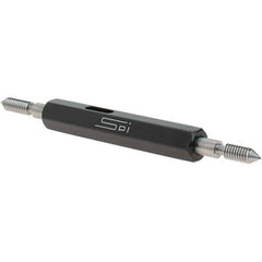 SPI - #6-40, Class 2B, Double End Plug Thread Go/No Go Gage - Steel, Size 00 Handle Included - Industrial Tool & Supply