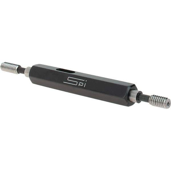 SPI - #8-32, Class 3B, Double End Plug Thread Go/No Go Gage - Steel, Size 0 Handle Included - Industrial Tool & Supply