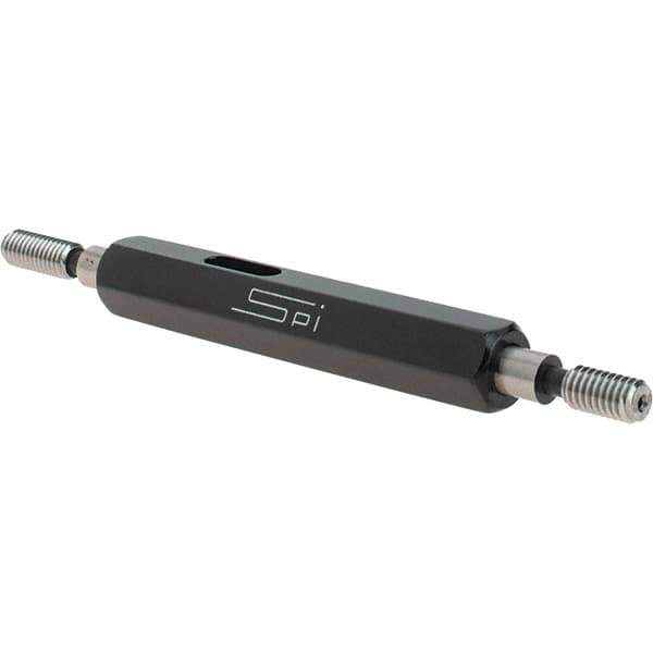 SPI - #8-36, Class 3B, Double End Plug Thread Go/No Go Gage - Steel, Size 0 Handle Included - Industrial Tool & Supply