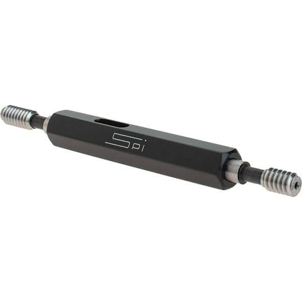 SPI - #10-24, Class 3B, Double End Plug Thread Go/No Go Gage - Steel, Size 0 Handle Included - Industrial Tool & Supply