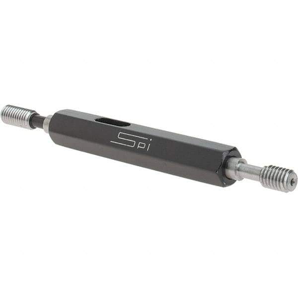 SPI - #10-32, Class 3B, Double End Plug Thread Go/No Go Gage - Steel, Size 0 Handle Included - Industrial Tool & Supply