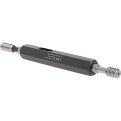 SPI - #10-32, Class 3B, Double End Plug Thread Go/No Go Gage - Steel, Size 0 Handle Included - Industrial Tool & Supply