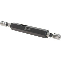 SPI - #12-24, Class 2B, Double End Plug Thread Go/No Go Gage - Steel, Size 0 Handle Included - Industrial Tool & Supply