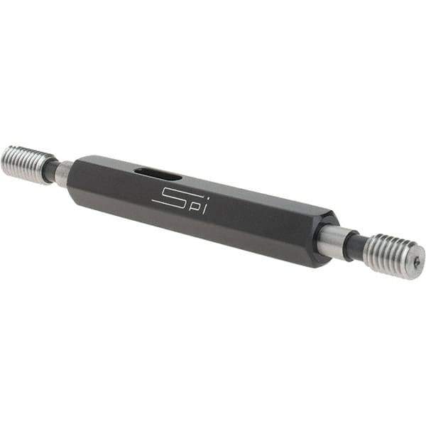 SPI - #12-28, Class 2B, Double End Plug Thread Go/No Go Gage - Steel, Size 0 Handle Included - Industrial Tool & Supply