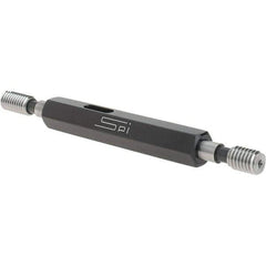 SPI - #12-28, Class 2B, Double End Plug Thread Go/No Go Gage - Steel, Size 0 Handle Included - Industrial Tool & Supply