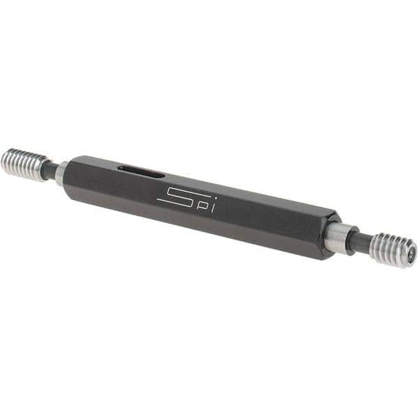 SPI - 1/4-20, Class 3B, Double End Plug Thread Go/No Go Gage - Steel, Size 1 Handle Included - Industrial Tool & Supply