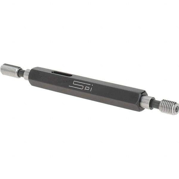 SPI - 1/4-28, Class 2B, Double End Plug Thread Go/No Go Gage - Steel, Size 1 Handle Included - Industrial Tool & Supply