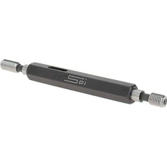 SPI - 1/4-28, Class 2B, Double End Plug Thread Go/No Go Gage - Steel, Size 1 Handle Included - Industrial Tool & Supply