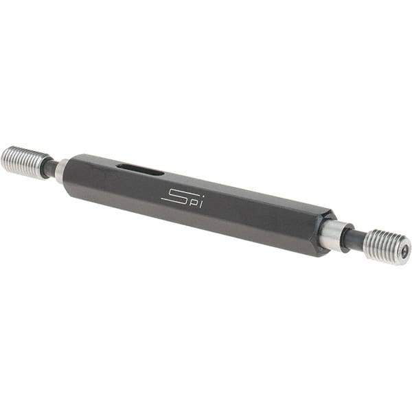 SPI - 1/4-28, Class 3B, Double End Plug Thread Go/No Go Gage - Steel, Size 1 Handle Included - Industrial Tool & Supply