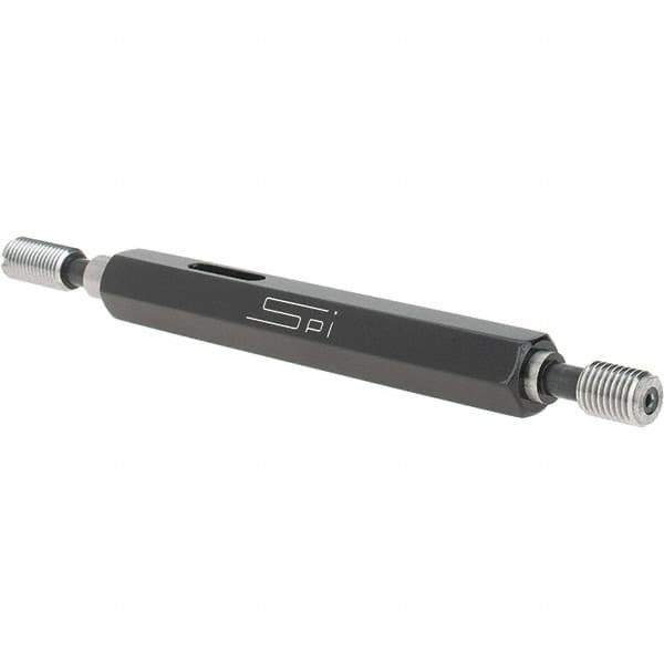 SPI - 1/4-32, Class 2B, Double End Plug Thread Go/No Go Gage - Steel, Size 1 Handle Included - Industrial Tool & Supply