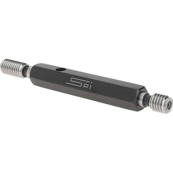 SPI - 3/8-16, Class 2B, Double End Plug Thread Go/No Go Gage - Steel, Size 2 Handle Included - Industrial Tool & Supply