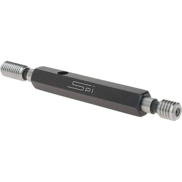 SPI - 3/8-16, Class 3B, Double End Plug Thread Go/No Go Gage - Steel, Size 2 Handle Included - Industrial Tool & Supply