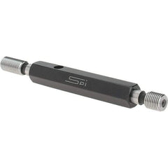 SPI - 3/8-24, Class 2B, Double End Plug Thread Go/No Go Gage - Steel, Size 2 Handle Included - Industrial Tool & Supply