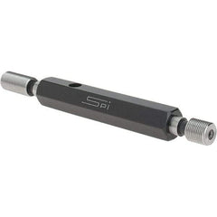 SPI - 3/8-32, Class 3B, Double End Plug Thread Go/No Go Gage - Steel, Size 2 Handle Included - Industrial Tool & Supply